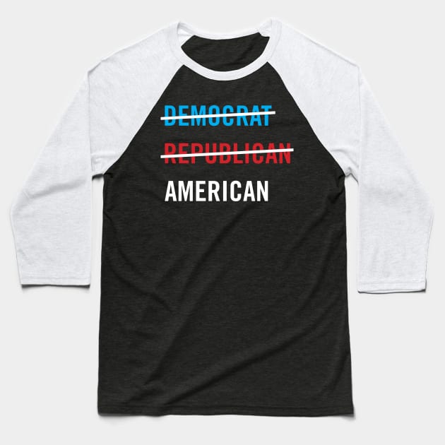 Democrat. Republic. American. T-shirt Baseball T-Shirt by BuzzBenson